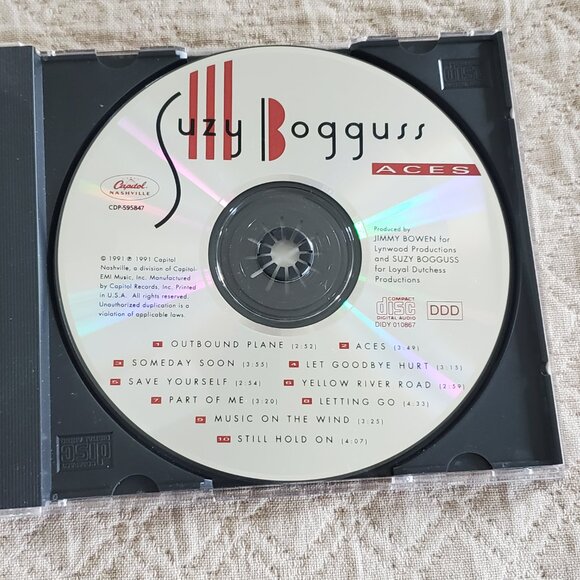 Suzy Bogguss Aces Audio CD w/ Jewel Case and Booklet Mint Condition - Picture 3 of 5